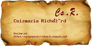 Csizmazia Richárd névjegykártya